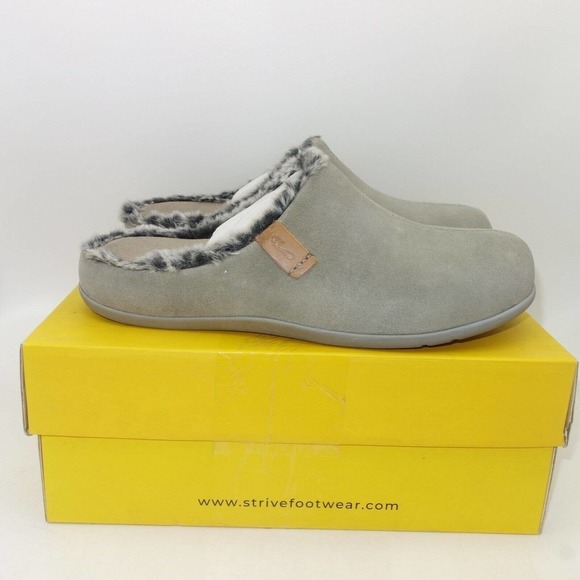 NEW Strive Luxembourg Men\'s Supportive Slipper Charcoal Grey Men\'s 9.5-10